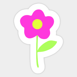 Just one pink flower. Sticker